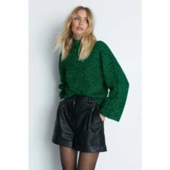 Warehouse Tinsel Funnel Knit Jumper For Female -Warehouse Sales Store unnamed file 2564