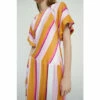 Warehouse Petite Satin Puff Sleeve Stripe Midi Dress For Female -Warehouse Sales Store unnamed file 2592