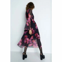 Warehouse Layered Chiffon Belted Midi Dress For Female -Warehouse Sales Store unnamed file 2604