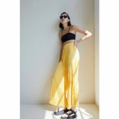 Warehouse Crinkled Satin Wide Leg Trouser Coord For Female -Warehouse Sales Store unnamed file 2616