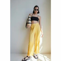 Warehouse Crinkled Satin Wide Leg Trouser Coord For Female -Warehouse Sales Store unnamed file 2617