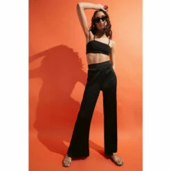 Warehouse Crinkled Satin Wide Leg Trouser Coord For Female -Warehouse Sales Store unnamed file 2618