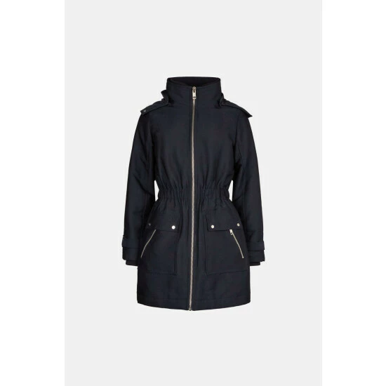 Warehouse Quilted Winter Parka Midi Coat For Female 6 Warehouse Quilted Winter Parka Midi Coat For Female - Image 4