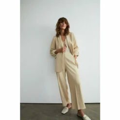 Warehouse Elastic Back Pintuck Wide Crop For Female -Warehouse Sales Store unnamed file 2653