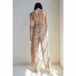 Warehouse Petite Textured Paisley Halter Neck Jumpsuit For Female -Warehouse Sales Store unnamed file 2656