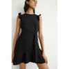 Warehouse Frill Sleeve Flippy Dress For Female
