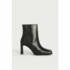 Warehouse Premium Leather Squared Toe Knee Ankle Boots For Female -Warehouse Sales Store unnamed file 266