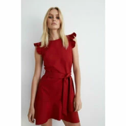 Warehouse Frill Sleeve Flippy Dress For Female -Warehouse Sales Store unnamed file 2664