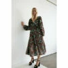 Warehouse Floral Devore Plunge Neck Midi Dress For Female -Warehouse Sales Store unnamed file 2665