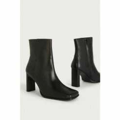 Warehouse Premium Leather Squared Toe Knee Ankle Boots For Female -Warehouse Sales Store unnamed file 268