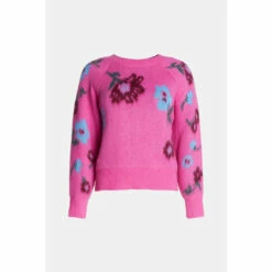 Warehouse Brushed Floral Knit Jumper For Female -Warehouse Sales Store unnamed file 2705