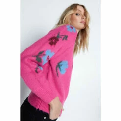 Warehouse Brushed Floral Knit Jumper For Female -Warehouse Sales Store unnamed file 2706
