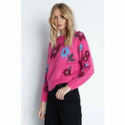 Warehouse Brushed Floral Knit Jumper For Female -Warehouse Sales Store unnamed file 2707