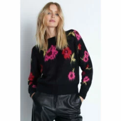 Warehouse Brushed Floral Knit Jumper For Female -Warehouse Sales Store unnamed file 2708