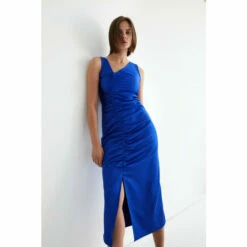 Warehouse Ruched Midi Dress For Female -Warehouse Sales Store unnamed file 2713