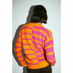 Warehouse Wool Blend Contrast Stripe Knit Jumper For Female -Warehouse Sales Store unnamed file 2744