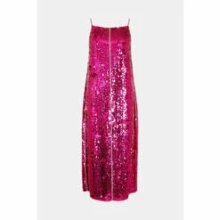 Warehouse Sequin Diamante Trim Midi Dress For Female -Warehouse Sales Store unnamed file 2751