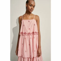 Warehouse Petite Beaded Cutwork Cotton Maxi Dress For Female -Warehouse Sales Store unnamed file 2757