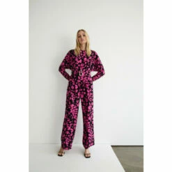 Warehouse Petite Animal Relaxed Sleeve Belted Jumpsuit For Female -Warehouse Sales Store unnamed file 2781