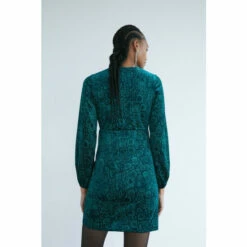 Warehouse Giraffe Glitter Velvet Tie Short Dress For Female -Warehouse Sales Store unnamed file 2794
