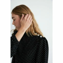 Warehouse Petite Pinspot Crystal Button Mini Dress For Female -Warehouse Sales Store unnamed file 2797