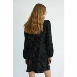 Warehouse Petite Pinspot Crystal Button Mini Dress For Female -Warehouse Sales Store unnamed file 2798