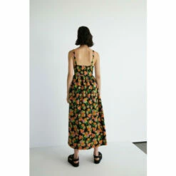 Warehouse Floral Cotton Button Front Midi Dress For Female -Warehouse Sales Store unnamed file 2823