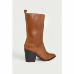 Warehouse Real Leather Mid Calf Western Boot For Female -Warehouse Sales Store unnamed file 2847