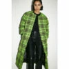 Warehouse Green Check Maxi Padded Duvet Coat For Female -Warehouse Sales Store unnamed file 2893