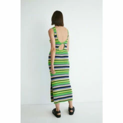Warehouse Multi Stripe Ribbed Knit Midi Dress For Female -Warehouse Sales Store unnamed file 2901