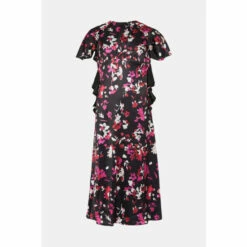 Warehouse Floral Ruffle Midi Dress For Female -Warehouse Sales Store unnamed file 2925