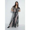 Warehouse Mixed Spot Chiffon Maxi Dress For Female -Warehouse Sales Store unnamed file 2927
