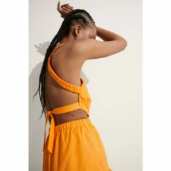 Warehouse Cotton Cross Back Cut Out Mini Dress For Female -Warehouse Sales Store unnamed file 2952