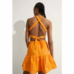 Warehouse Cotton Cross Back Cut Out Mini Dress For Female -Warehouse Sales Store unnamed file 2953