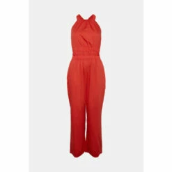 Warehouse Cotton Halter Neck Jumpsuit For Female -Warehouse Sales Store unnamed file 2960