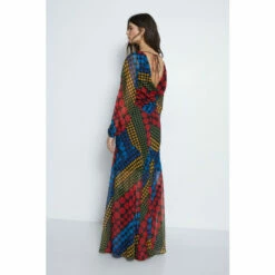 Warehouse Mixed Spot Printed Midi Dress For Female -Warehouse Sales Store unnamed file 2988