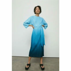 Warehouse Printed Plisse Batwing Midi Dress For Female -Warehouse Sales Store unnamed file 299