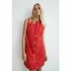 Warehouse Tweed Button Detail Shift Dress For Female