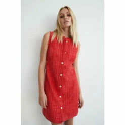 Warehouse Tweed Button Detail Shift Dress For Female -Warehouse Sales Store unnamed file 3005