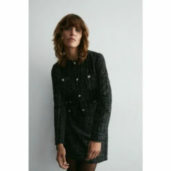 Warehouse Tweed Pelmet Skirt With Crystal Buttons For Female -Warehouse Sales Store unnamed file 3032