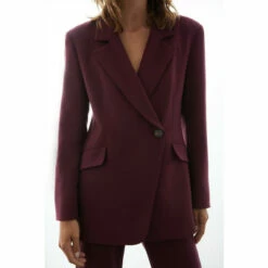 Warehouse Premium Asymmetrical Wrap Blazer For Female -Warehouse Sales Store unnamed file 307
