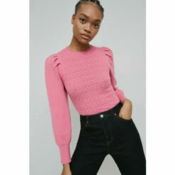 Warehouse Pointelle Stitch Knit Jumper For Female -Warehouse Sales Store unnamed file 3071