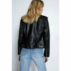 Warehouse Real Leather Biker Jacket For Female -Warehouse Sales Store unnamed file 3087