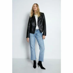 Warehouse Real Leather Biker Jacket For Female -Warehouse Sales Store unnamed file 3089