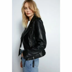 Warehouse Real Leather Biker Jacket For Female -Warehouse Sales Store unnamed file 3090