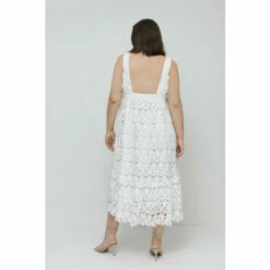 Warehouse Plus Size Lace Strappy Square Neck Maxi Dress For Female -Warehouse Sales Store unnamed file 31