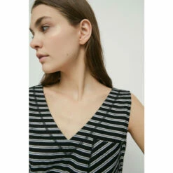 Warehouse Striped Pique Pocket Vest For Female -Warehouse Sales Store unnamed file 3129