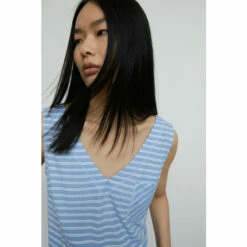 Warehouse Striped Pique Pocket Vest For Female -Warehouse Sales Store unnamed file 3133