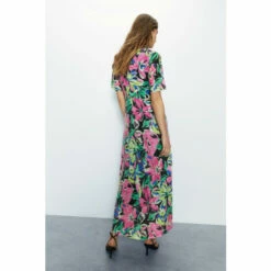 Warehouse Printed Sequin Ruched Side Midi Dress For Female -Warehouse Sales Store unnamed file 3205
