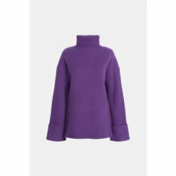Warehouse Premium 100% Merino Wool Turn Up Cuff Jumper For Female -Warehouse Sales Store unnamed file 3224
